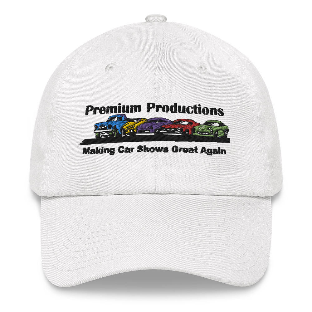 Download Premium Men's White Ball Cap - Premium Car Show Merch